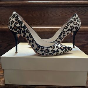 Sophia Webster Size 37.5 Lola Pipe Classic Leopard Heels